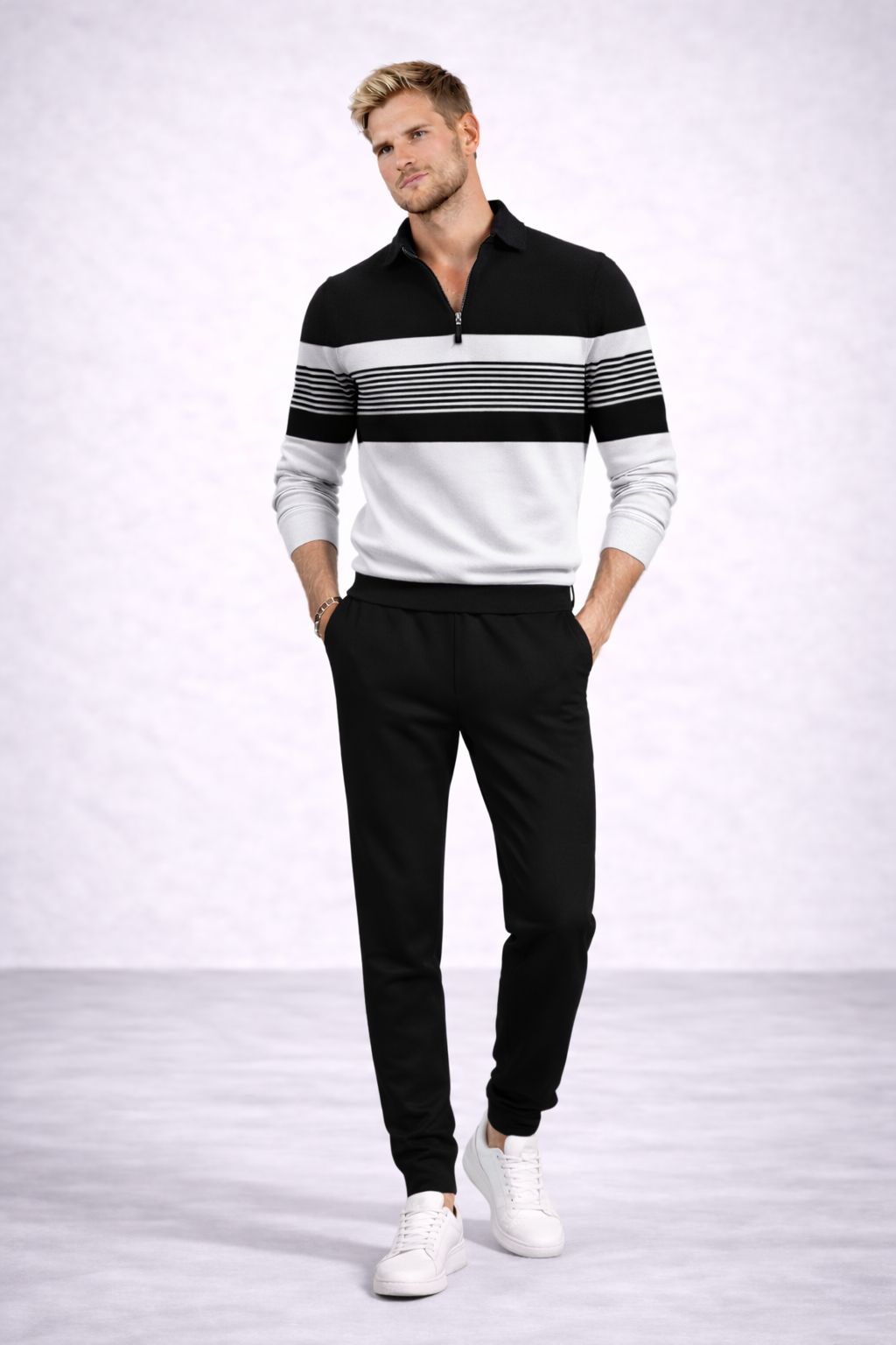 Moises -   Conjunto para hombre jersey y pantalón