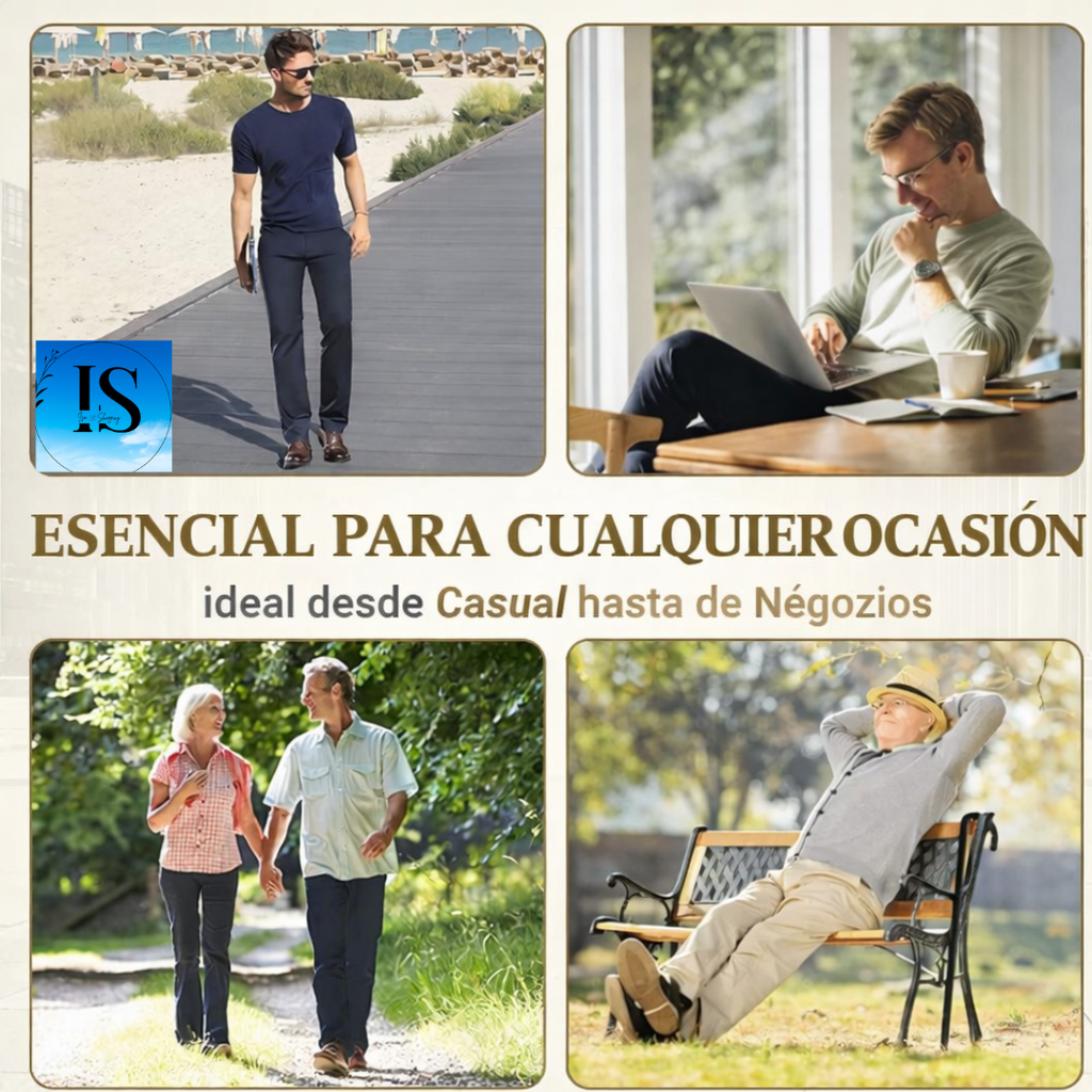 Samuel - Pantalón Clásico de corte recto con elasticidad