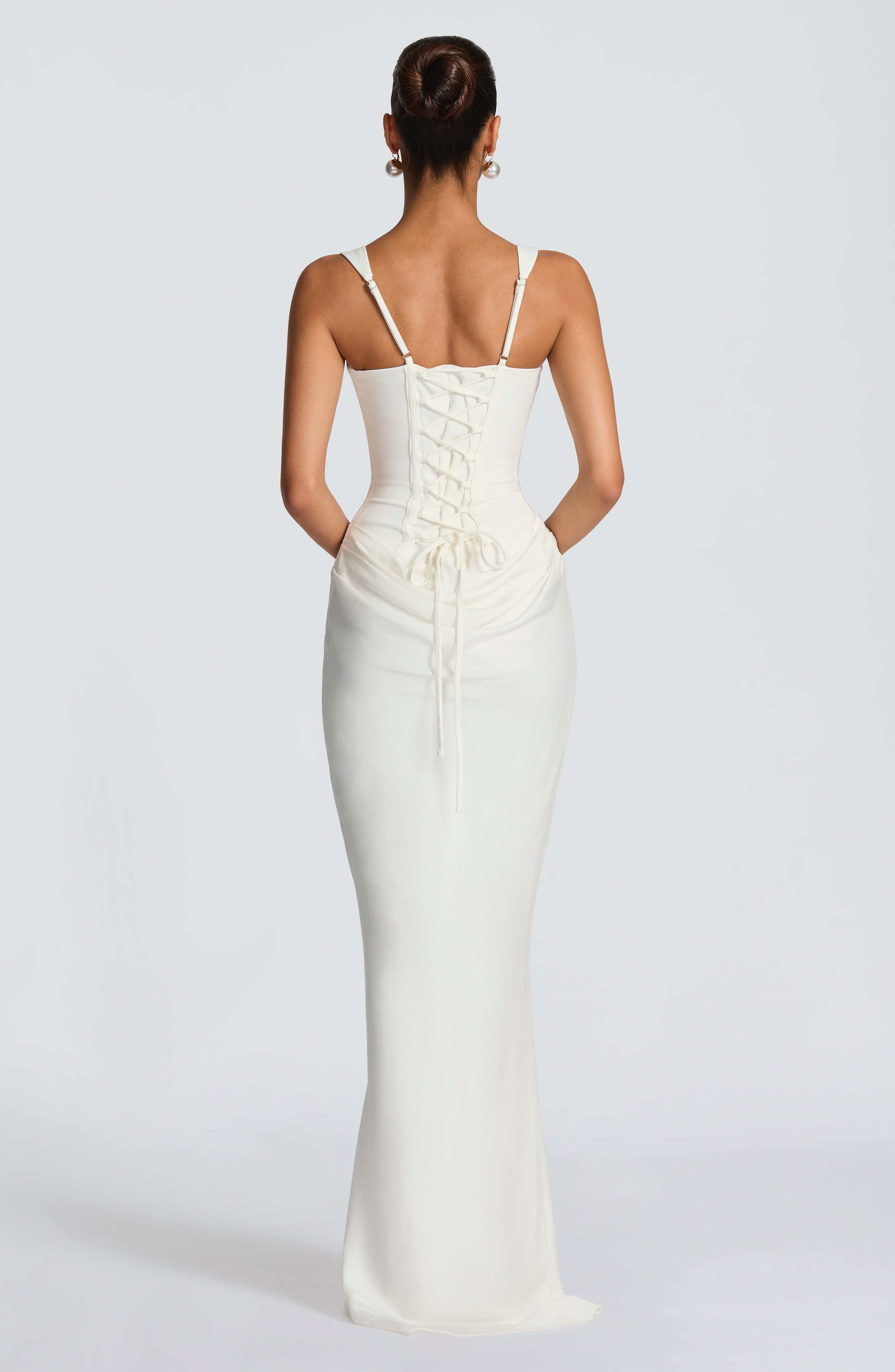 Leonor - Vestido maxi de escote cuadrado
