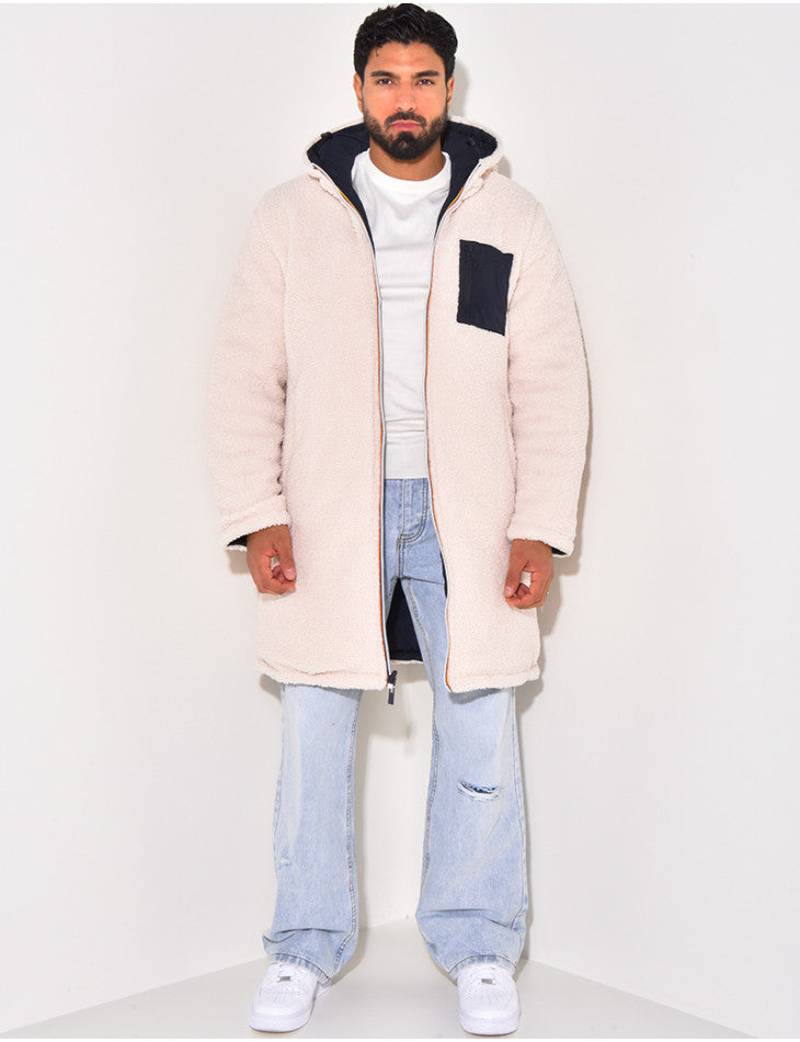 Lorenzo - Chaqueta larga reversible con forro térmico