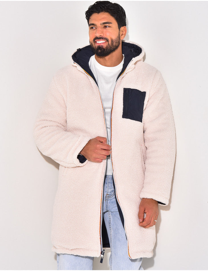 Lorenzo - Chaqueta larga reversible con forro térmico
