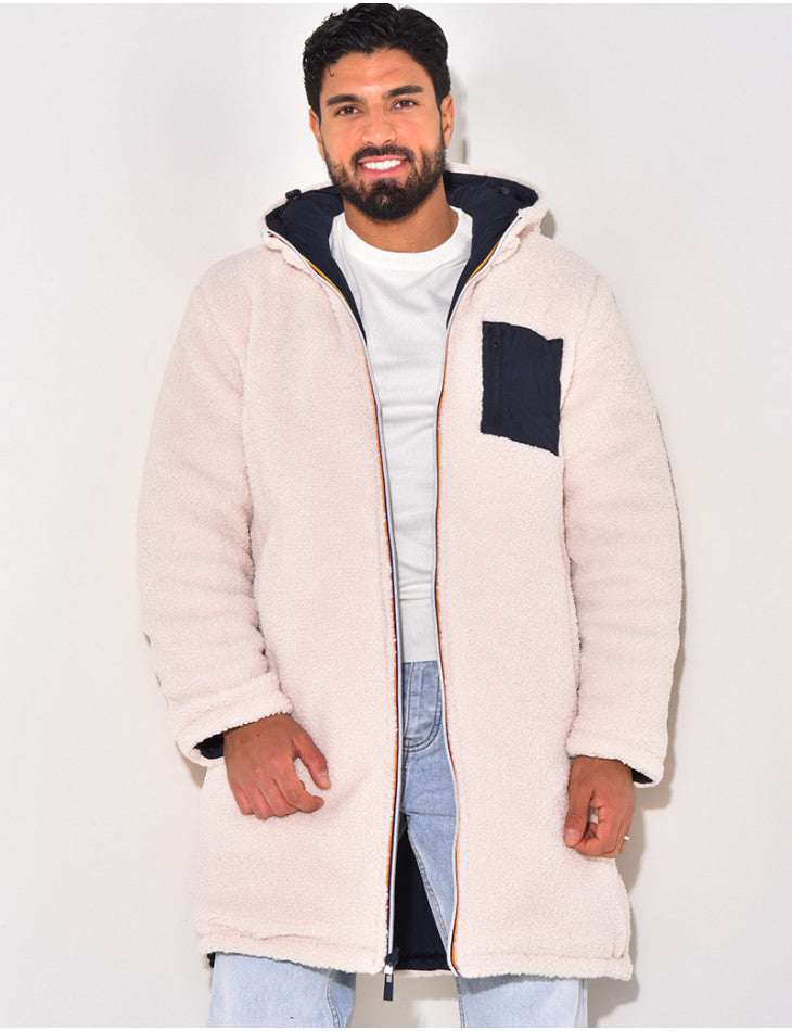 Lorenzo - Chaqueta larga reversible con forro térmico