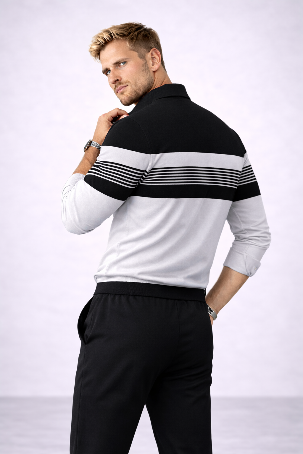 Moises -   Conjunto para hombre jersey y pantalón