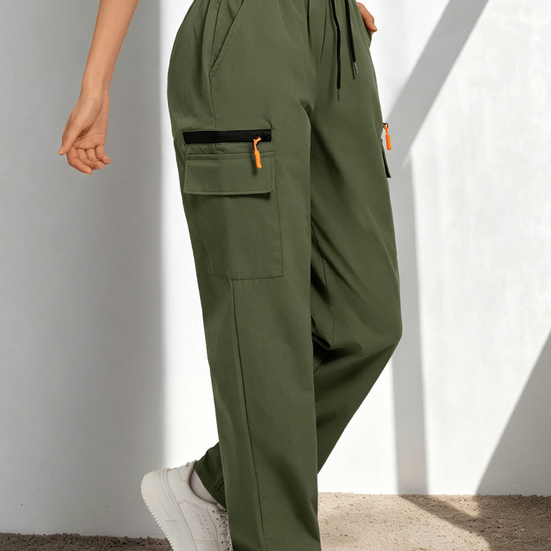 Pantalones deportivos de secado rápido para mujer  Ligeros, transpirables y con prácticos bolsillos